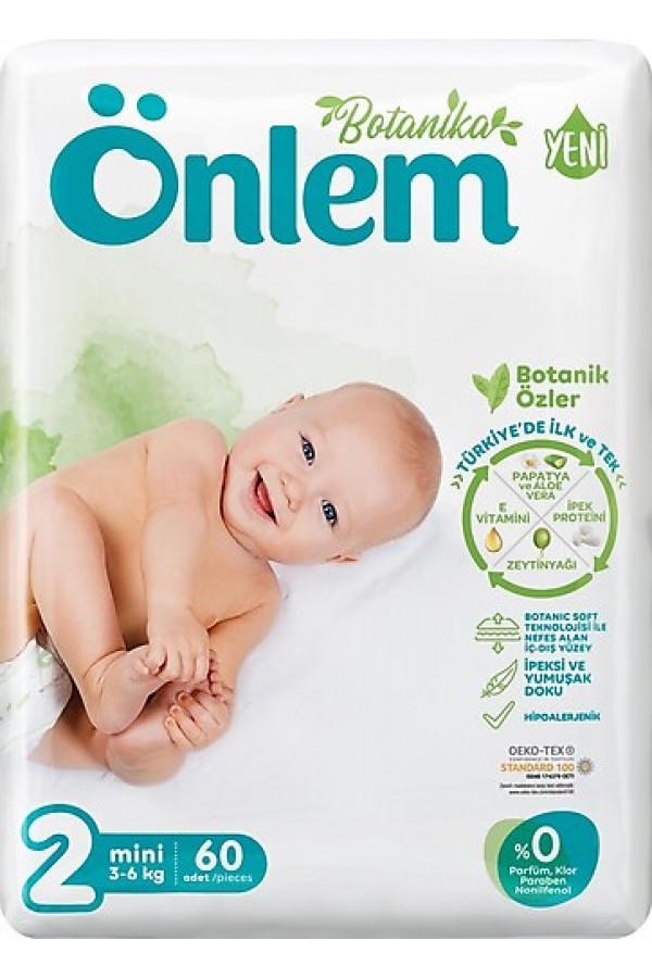 Önlem Çocuk Bezi 2 (3-6 kg)  60 Adet  (2 Paket)